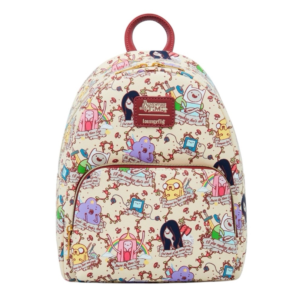NEW Loungefly Cartoon Network Adventure Time Banner Mini Backpack